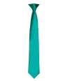PR755 Premier 'Colours' Satin Clip Tie Emerald colour image